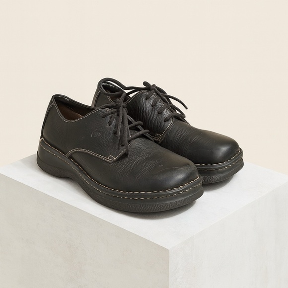 BORN full grain leather lace up chunky Oxford shoe unisex‎ men’s 7.5 women’s 8 main image 4